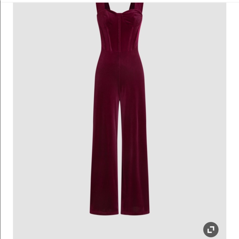 Velvet retro jumpsuit